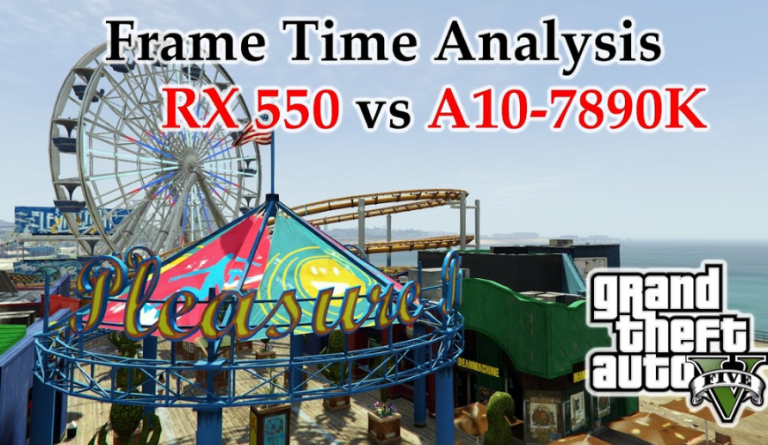 RX 550 vs A10-7890K APU Frame Time Analysis