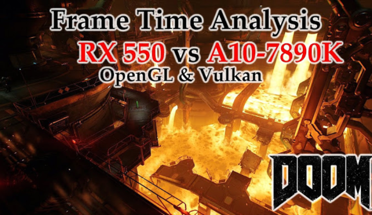 RX 550 vs A10-7890K APU Frame